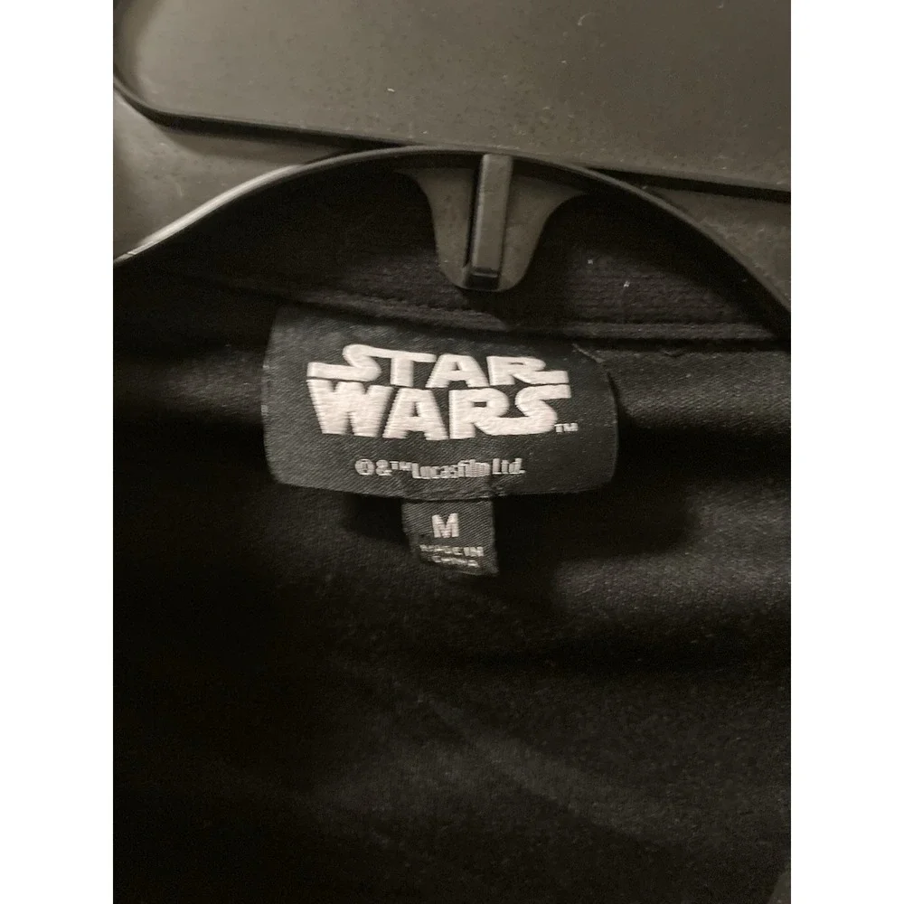 Star Wars Moto Jacket Black Rebel Faux Leather Zip Front Sz M - Picture 8 of 11